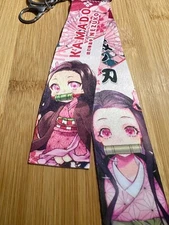 Demon Slayer~NEZUKO KAMADO~(C) BIG Satiny Keychain~Bag Dangle-Clipon~Anime NEW