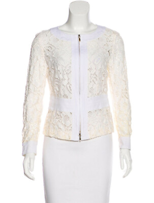 EUC Escada Floral Eyelet Jacket - DE 36, US 4-6, AU 8-10