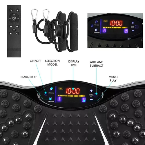 Vibration Plate Exercise Machine Whole Body Workout Lose Weight Fitness Machine - Picture 9 of 15