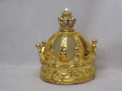 unique king queen crown royal metal vintage perfume bottle stand 