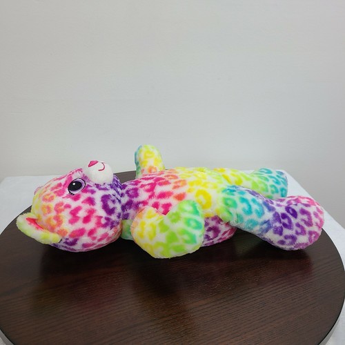 Build A Bear Rainbow Leopardo Peluche 17" Multicolor BAB Animal de Peluche Juguete - Imagen 6 de 10