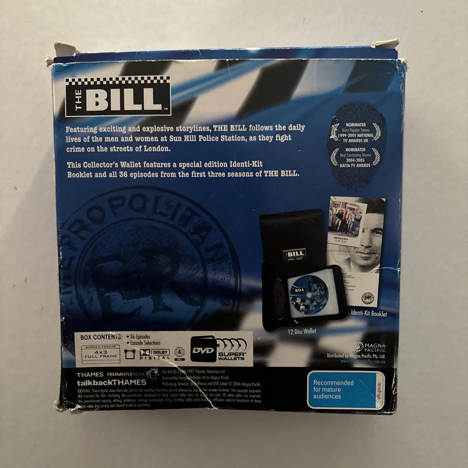 The Bill 1984-1987 Seasons 1-3 DVD Special Edition 12 Disc Set in Zip Wallet R4 - Image 2 of 4