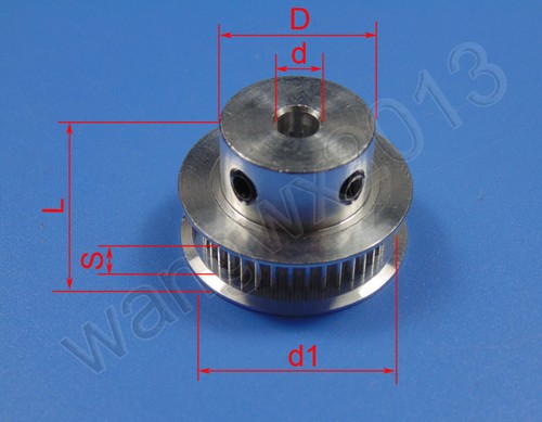 Rueda de polea de correa de distribución síncrona 8/10/12 mm MXL100 para impresora 3D de motor paso a paso - Imagen 2 de 4