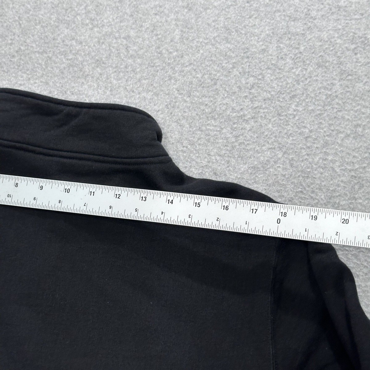 Supreme Mens Black Leopard Panel Cotton 1/2 Zip Pullover Supreme Mens Black Leopard Panel Cotton 1/2 Zip Pullover