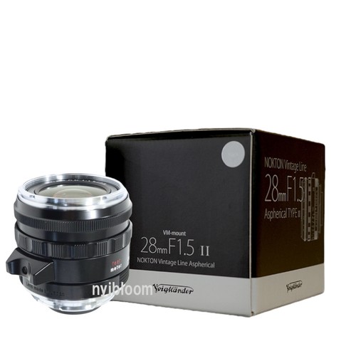 New VOIGTLANDER Nokton Vintage Line 28mm F1.5 Asph Type II BLACK Manual Focus - Picture 3 of 6
