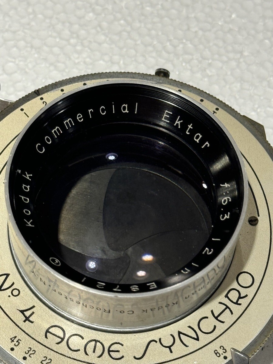 Kodak #4 Acme Synchro Shutter With Kodak Commercial Ektar F6.3 12