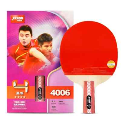 DHS Ping Pong Paddle 4006 Table Tennis Racquet - Penhold - Premade 4 Star Blade