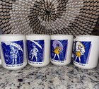 4 PC Vintage Morton Salt Umbrella Girl Bryan China Coffee Tea Mugs Cups 1990's — photo 3