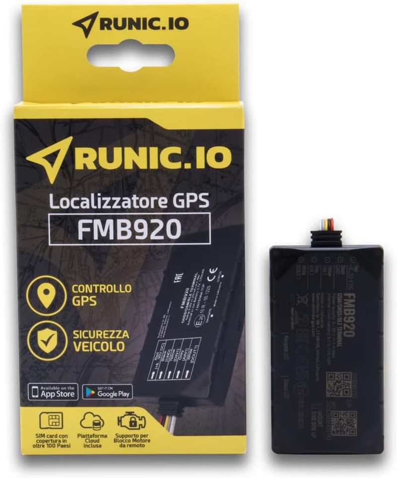 Localizzatore GPS Tracker Auto e Moto Professionale con SIM 4G Inclusa