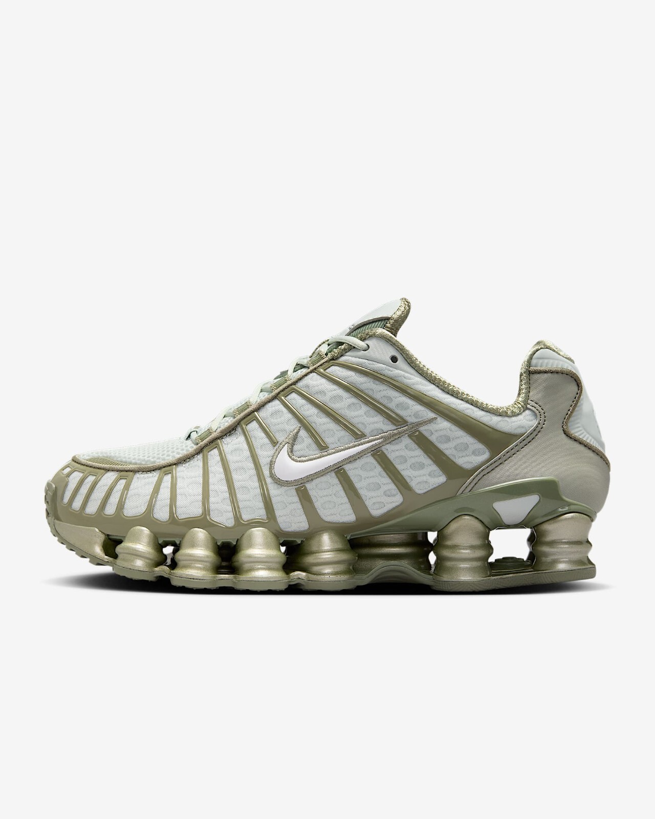 Nike WMNS Shox TL Light Army Light Silver White AR3566-006 Women's Size image 4