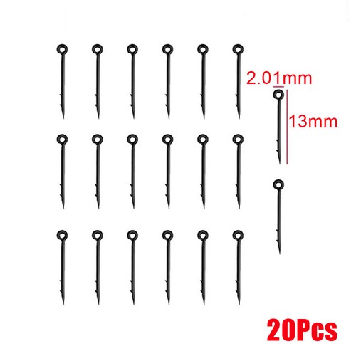 20x Black Bait Spike Carp Fishing Hook Bait Sting Boilies Pin Rigs Tool 8mm-15mm - Picture 14 of 15