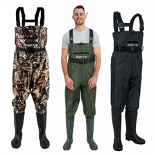 Nylon/PVC Hunting Waders Waterproof Chest Bootfoot Durable Fishing Waders Hot