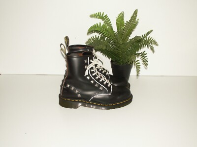 Dr. Martens 1460 Stud Black Leather Studded Boots 8-Eyelet UK 5 EU 38 US 7 d1249