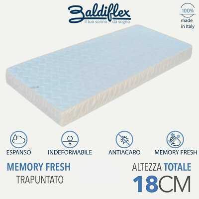 Materasso Memory Foam Singolo Ortopedico 80x190 - Altezza 10 Cm, Rivestimento Aloe Vera, Anallergico E Traspirante - Foto 7