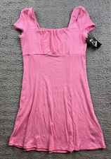 Art Class Girl's Size Small (6-7) Knit Emma Dress Bright Pink