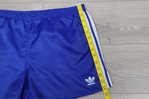 Pantaloncini ADIDAS vintage anni 80 Jugoslavia blu nylon usati Sprinter retrò taglia L/D6 - Foto 5 di 13