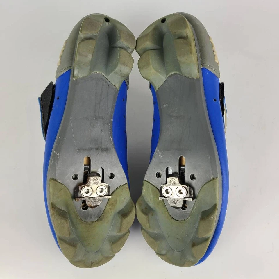 Lake Mens Cycling Shoes Blue Hook & Loop Fasteners Low Top 10 - Image 4 of 4