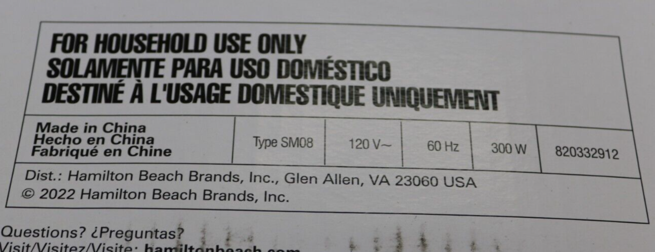 Hamilton Beach 63392 4 Quart 7Speed Stand Mixer With 3Accessories