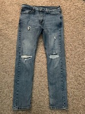 EUC Levi's 510 Slim Fit Skinny Jeans Mens tag 32x32 MEASURED 32x30  8378 