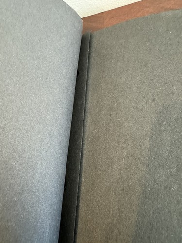 Altes antikes Fotoalbum. 12,5” x 9” schwarzes Papier - Bild 4 von 6