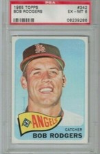 PSA 6 1965 TOPPS BOB RODGERS #342 EX MINT PSA 6 (30)