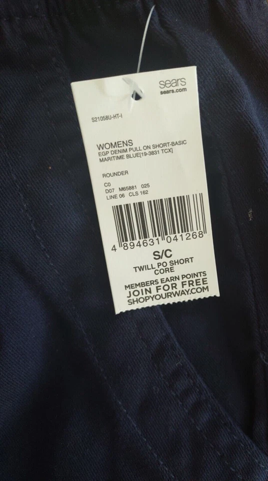 Laura Scott Size Small Navy Women's Shorts-Brand New-SHIPS N 24 HOURS - Image 4 of 4