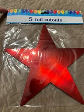 Foil stars party decorations