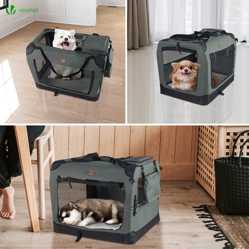 Hundebox faltbar Transportbox Katze Hunde Hundetasche Oxford-Gewebe Netzstoff... - Bild 6 von 7