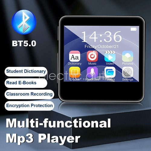 Bluetooth MP3 MP4 Player Media 2.4" Full Touch Screen FM Radio Recorder Speaker - Picture 2 of 22
