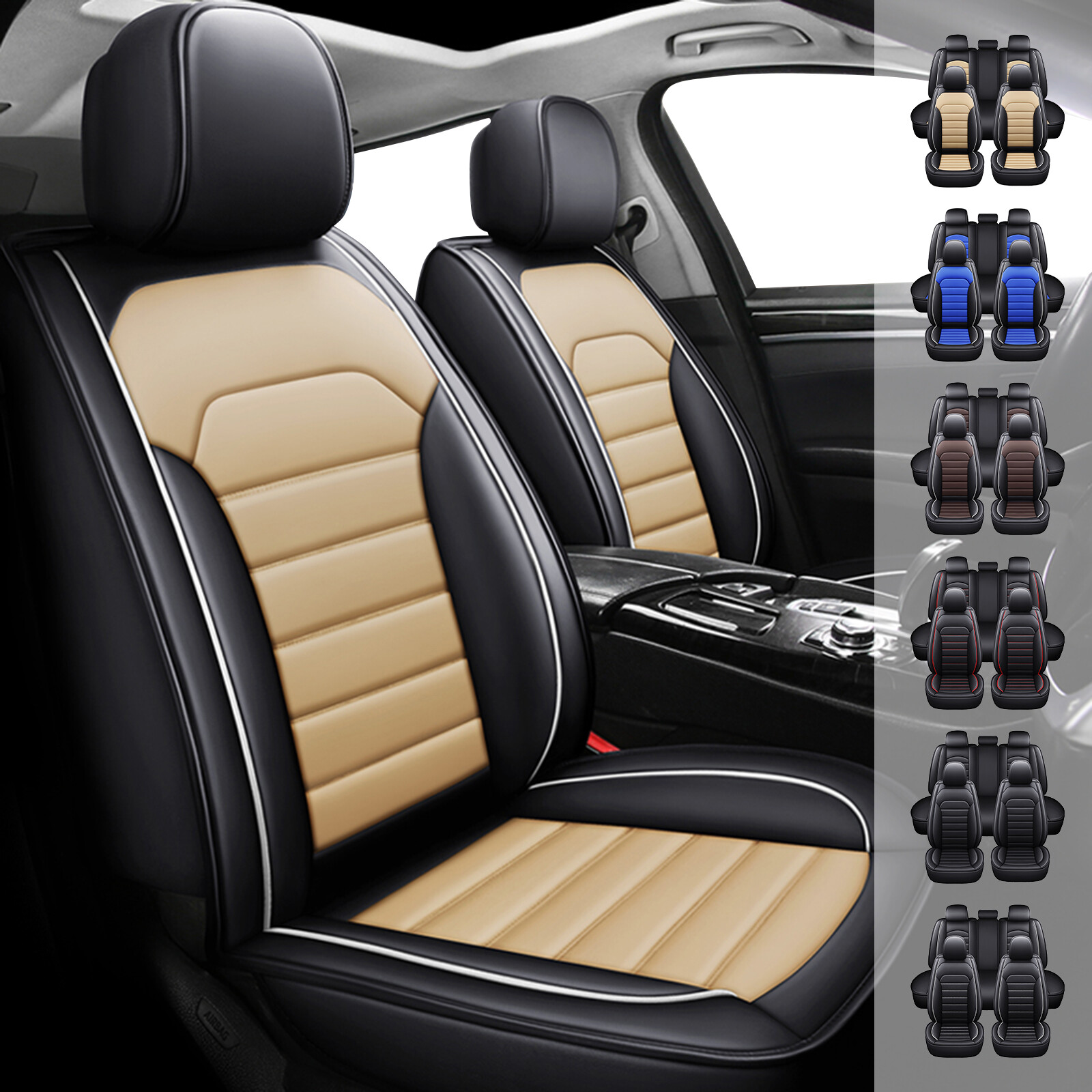 Car Seat Covers Front Rear Seat 5 Seat Full Set Protector For Truck