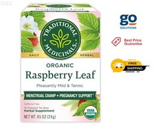 Traditional Medicinals Organic Raspberry Leaf Herbal Tea, Pack of 1-16 Tea Bags