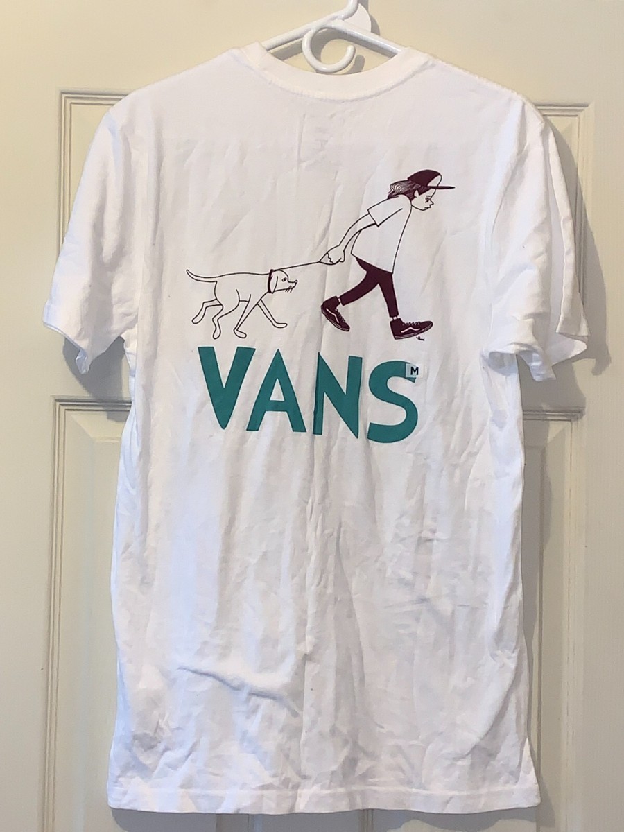 Vans Clothing Mens White Vans T Shirt VANS GRAPHIC MEDIUM MENS
