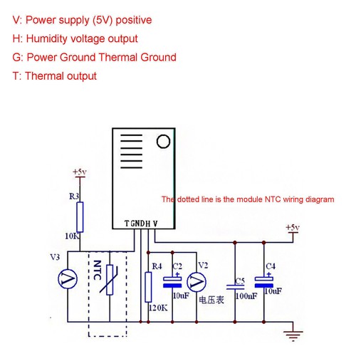 HTMR07-J5 Humidity Sensor Temperature Humidity Sensor Module for Dehumidifiers - Picture 5 of 7