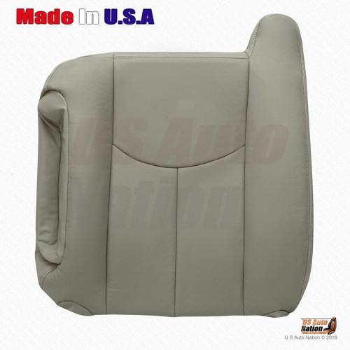 2003 to 2006 Chevrolet Tahoe 1500 Driver & Passenger Leather Covers Pewter Gray - Picture 5 of 60