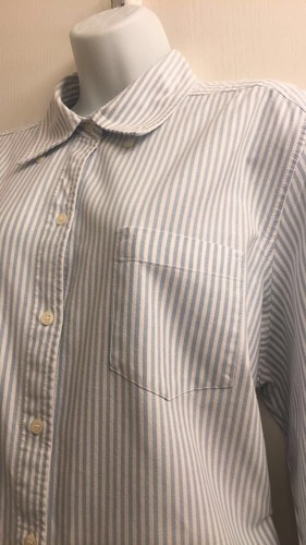 KAREN SCOTT 100% COTTON GRAY STRIPED SHIRT SIZE 2 X NWOT - Picture 5 of 7