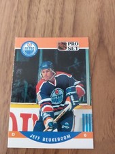 1990 1991 PRO SET HOCKEY JEFF BEUKEBOOM ROOKIES # 439