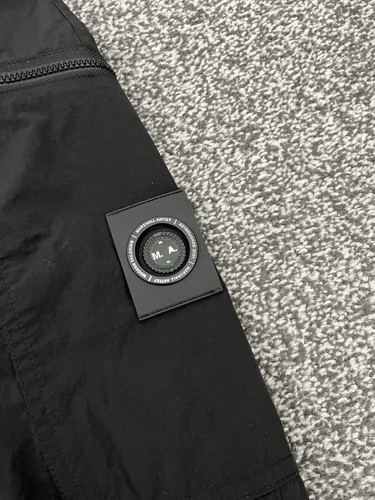 Marshall Artist Men’s Krinkle Nylon Cargo Pants Trousers Black Medium M W32 L30 - Picture 2 of 8