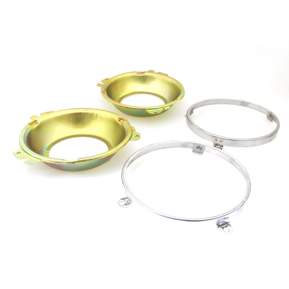 APTO PARA DATSUN 73-83 B210 210 B310 310 120Y 140Y 7" PAR DE MARCOS DE SOPORTE DE FAROS Foto 4 de 4