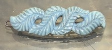 Vintage Plastic Blue Barrette Base In USA