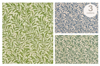 William Morris Design 100% Cotton 140cm Wide Willow Bough Crafty Cottons