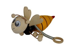 Suspension bois abeille guêpe – jouet ressort déco enfant