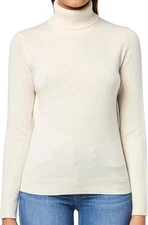 Theory Cashmere Turtleneck Sweater Ivory M;NWT