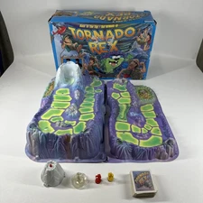 TORNADO REX Parker Brothers 1991 Board Game 51 Cards, 2 Hikers, Spinner - Works!