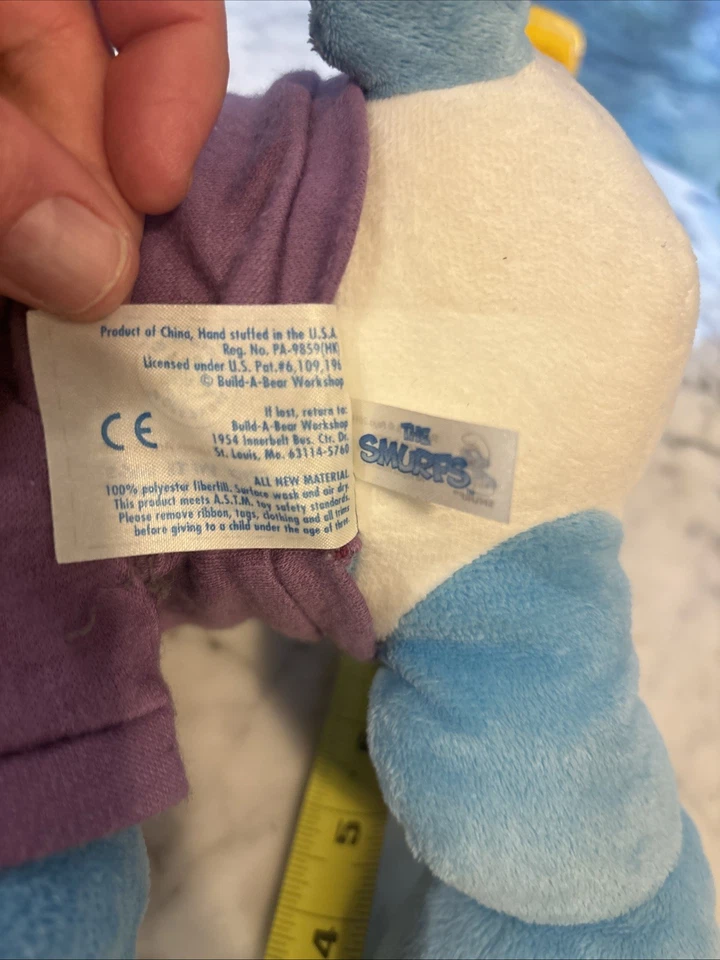 Large 17” Plush Smurfette Princess The Smurfs Build A Bear - Image 4 of 4