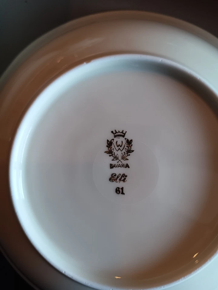 Essservice Goldrand Elfi Bavaria 6 Suppenteller + 4 Essteller + 3 Schüsseln - Bild 2 von 3
