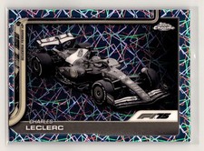 2025 Topps Chrome Formula 1 F1 CHARLES LECLERC #75 B&W Lazer Refractor SP