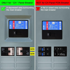 Generator Interlock Kit for Eaton Cutler Hammer Type CH Series 150 or 200 Amp