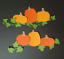 10 Pc. Pumpkin Die Cuts For Cardmaking  Scrapbooking  Fall/Autumn