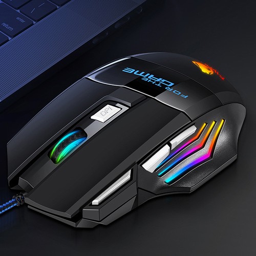 7D Wired Mouse USB Gaming Mouse RGB Backlit Ergonomic Game Mice - Photo 7/9