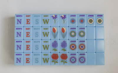 Blue Woodlands Mahjong Set 160Tiles Set Free Shipping (Tiles only)